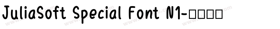 JuliaSoft Special Font N1字体转换